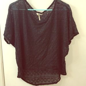 Black lace top